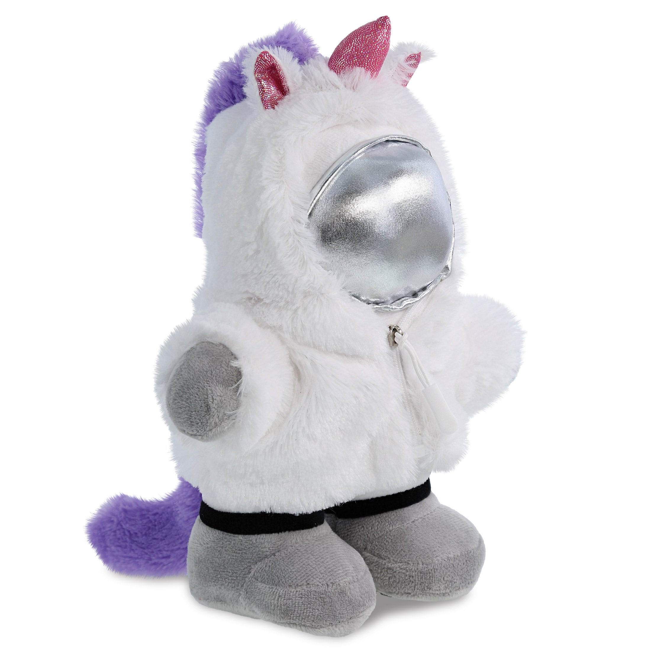 SNUG-MOOSHIES PLUSH - STANDING ASTRONAUT with Unicorn Dress Up