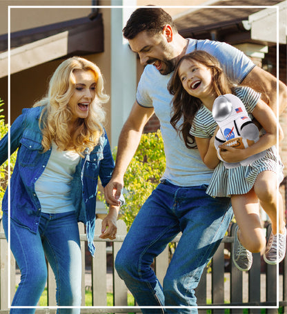 SNUG-MOOSHIES PLUSH - STANDING ASTRONAUT with Football Plush