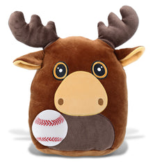 SNUG-MOOSHIES PLUSH - MOOSE 10" with Baseball Plush