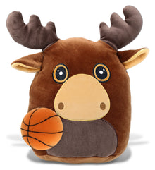 SNUG-MOOSHIES PLUSH - MOOSE 10" with Basketball Plush
