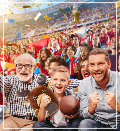 SNUG-MOOSHIES PLUSH - MOOSE 10" with Football Plush