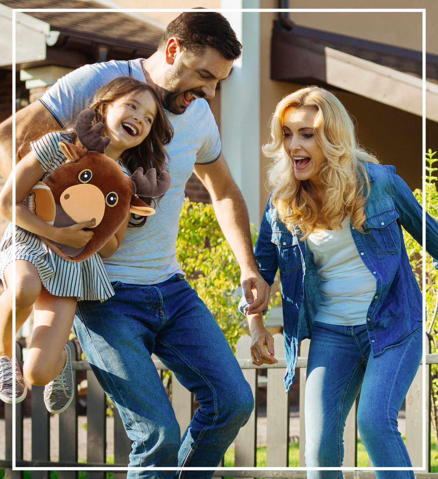 SNUG-MOOSHIES PLUSH - MOOSE 10" with Football Plush