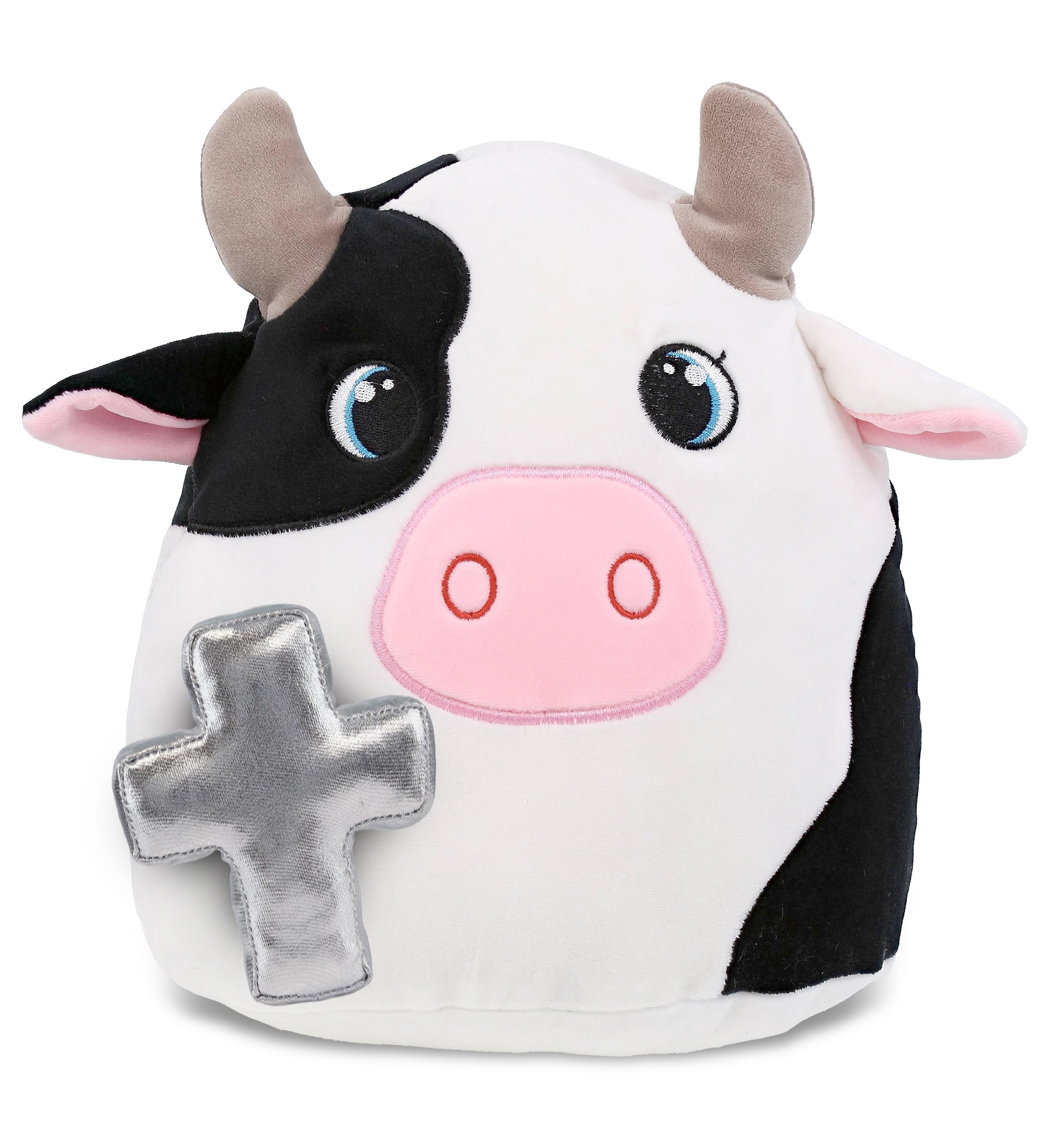 PLUSH CROSS - SNUG-MOOSHIES PLUSH - COW 10"