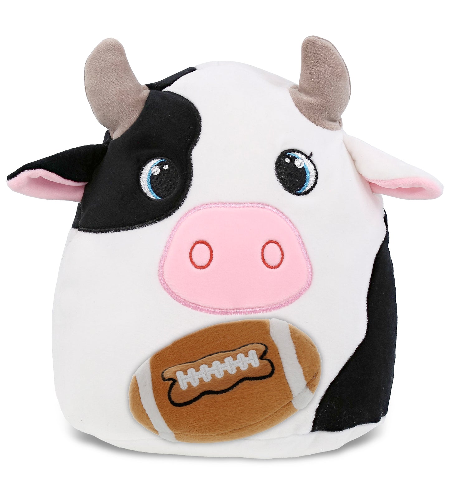 SNUG-MOOSHIES PLUSH - COW 10" with Football Plush