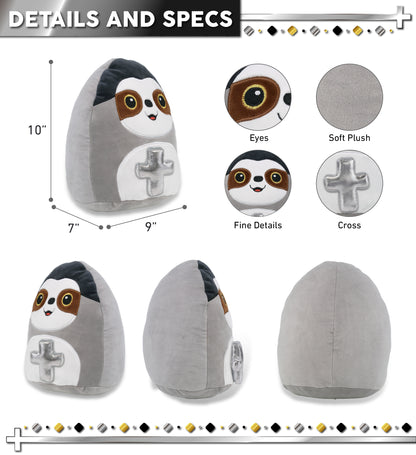 PLUSH CROSS - SNUG-MOOSHIES PLUSH - SLOTH 10"