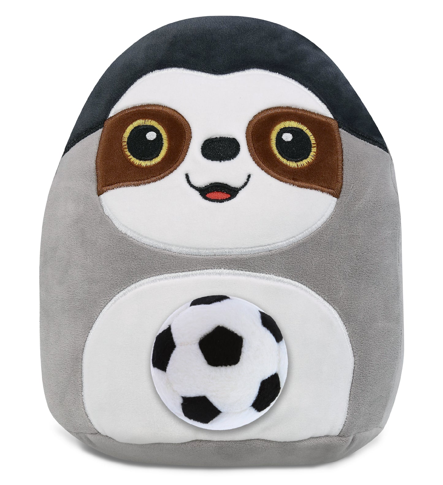 SNUG-MOOSHIES PLUSH - SLOTH 10" with Soccer Plush