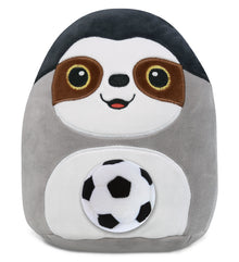 SNUG-MOOSHIES PLUSH - SLOTH 10" with Soccer Plush
