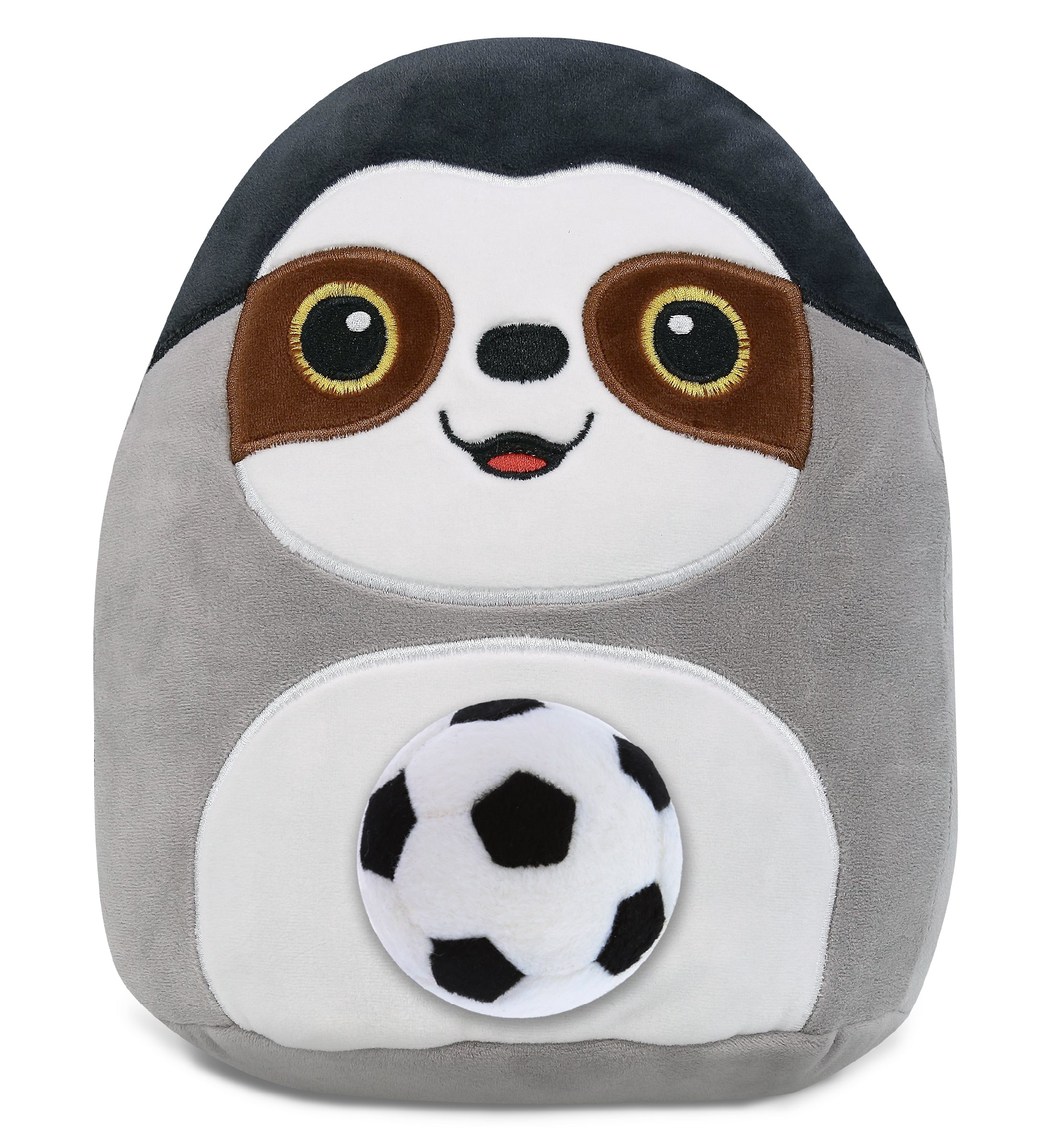 SNUG-MOOSHIES PLUSH - SLOTH 10" with Soccer Plush