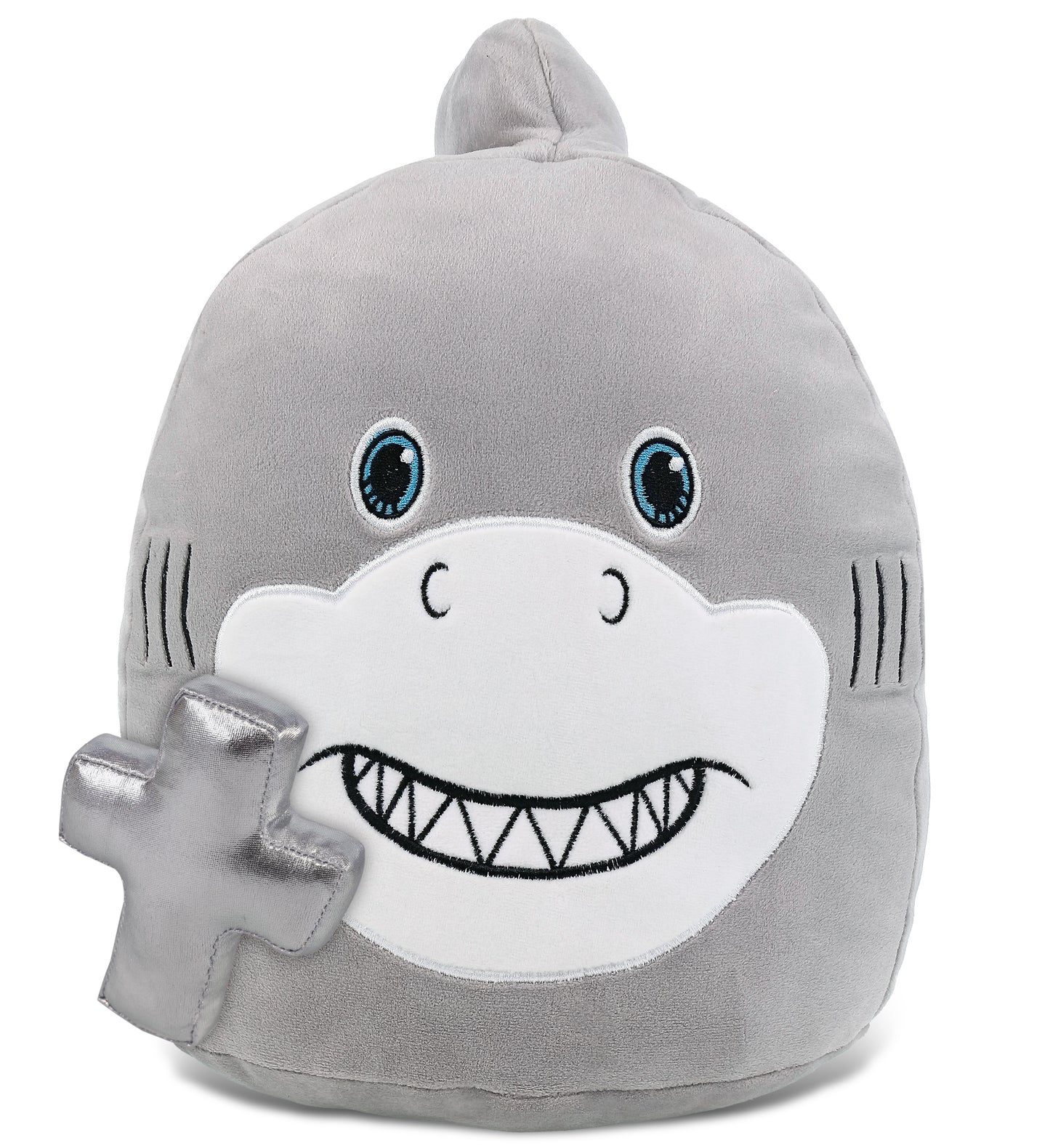 PLUSH CROSS - SNUG-MOOSHIES PLUSH - SHARK 10"