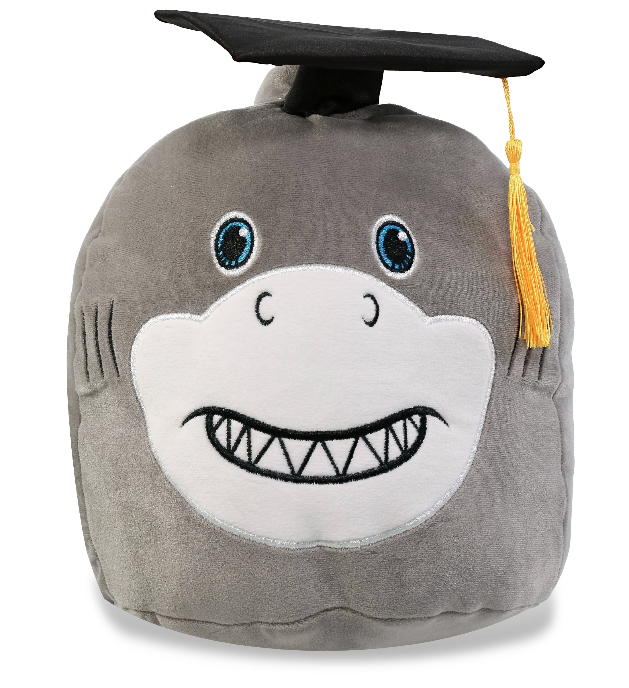 PLUSH GRADUATION - SNUG-MOOSHIES PLUSH - SHARK 10"