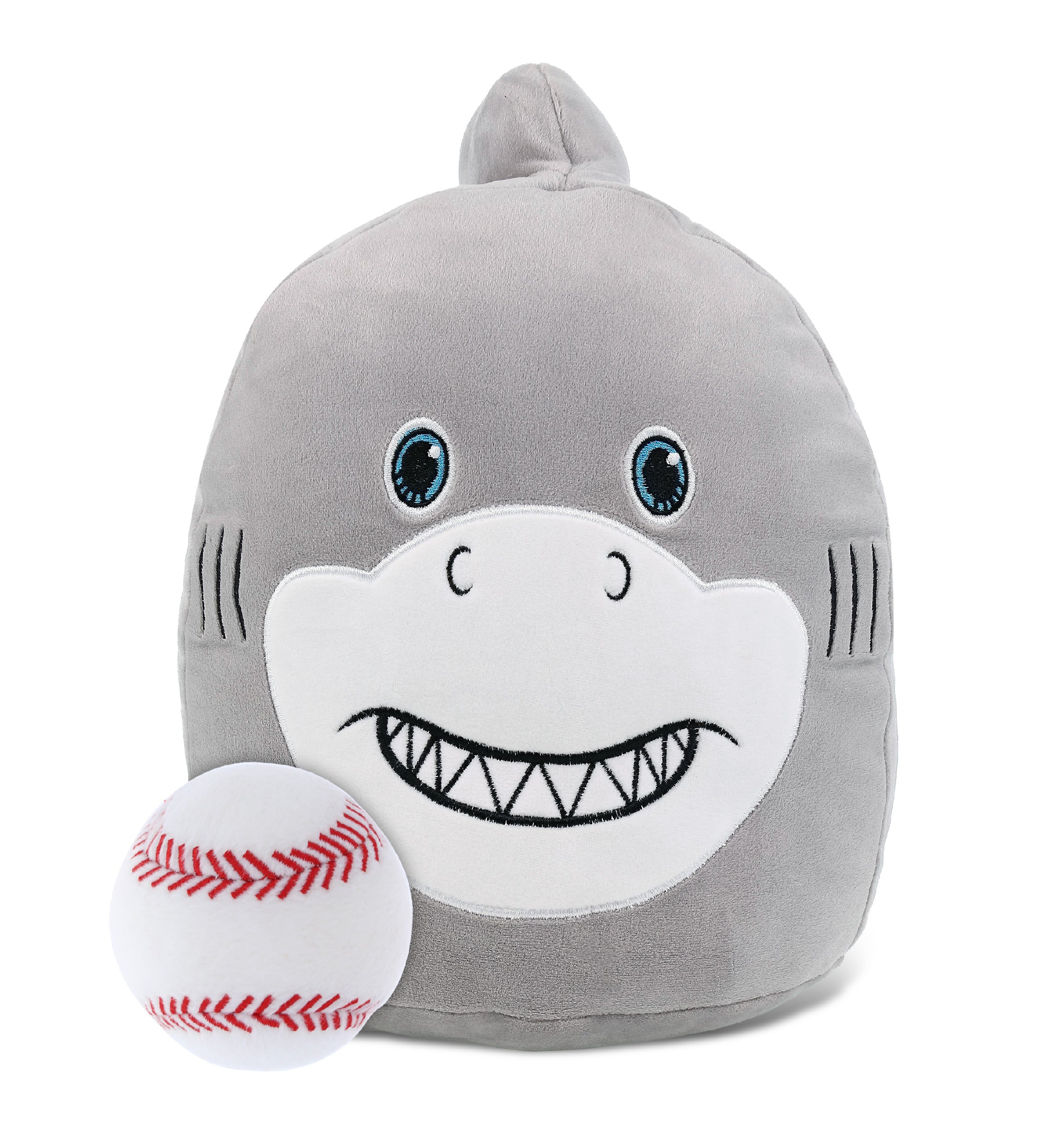 SNUG-MOOSHIES PLUSH - SHARK 10" with Baseball Plush