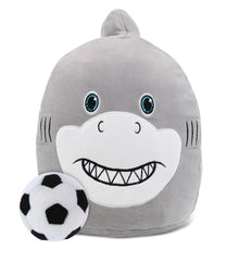SNUG-MOOSHIES PLUSH - SHARK 10" with Soccer Plush