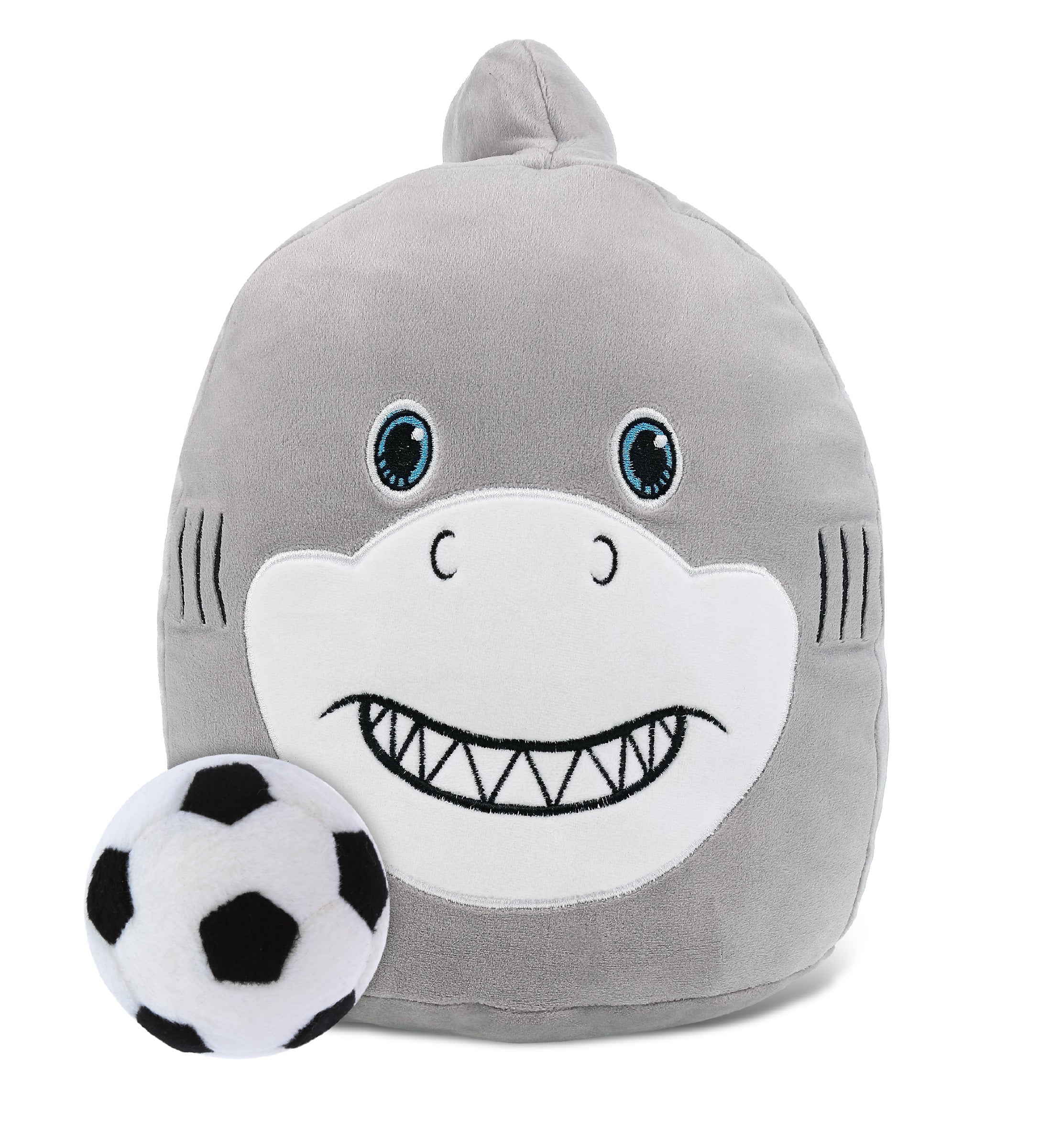 SNUG-MOOSHIES PLUSH - SHARK 10" with Soccer Plush