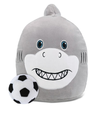 SNUG-MOOSHIES PLUSH - SHARK 10" with Soccer Plush