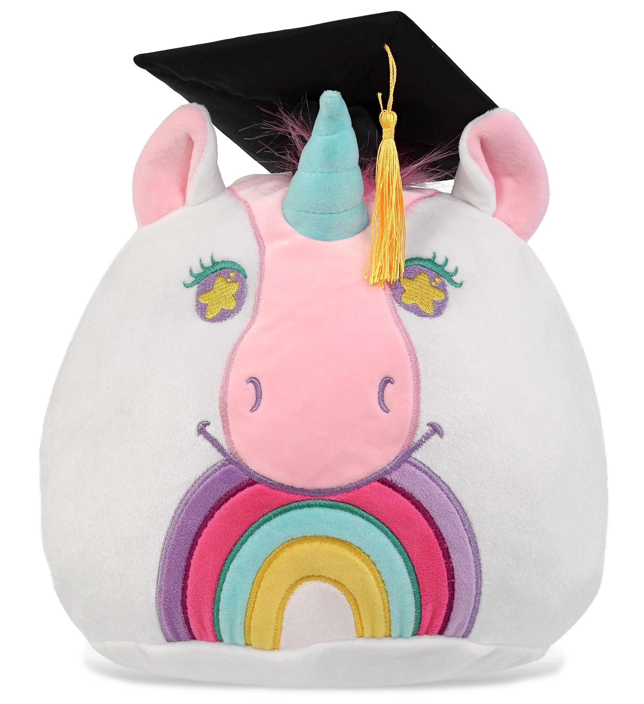 PLUSH GRADUATION - SNUG-MOOSHIES PLUSH - UNICORN 10"