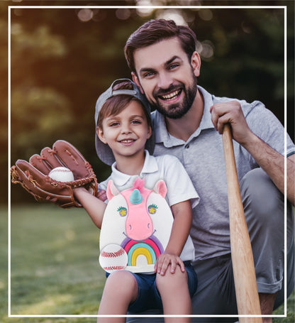 SNUG-MOOSHIES PLUSH - UNICORN 10" with Baseball Plush