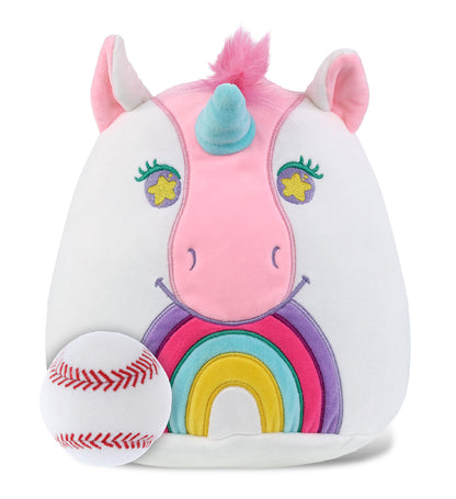 SNUG-MOOSHIES PLUSH - UNICORN 10" with Baseball Plush