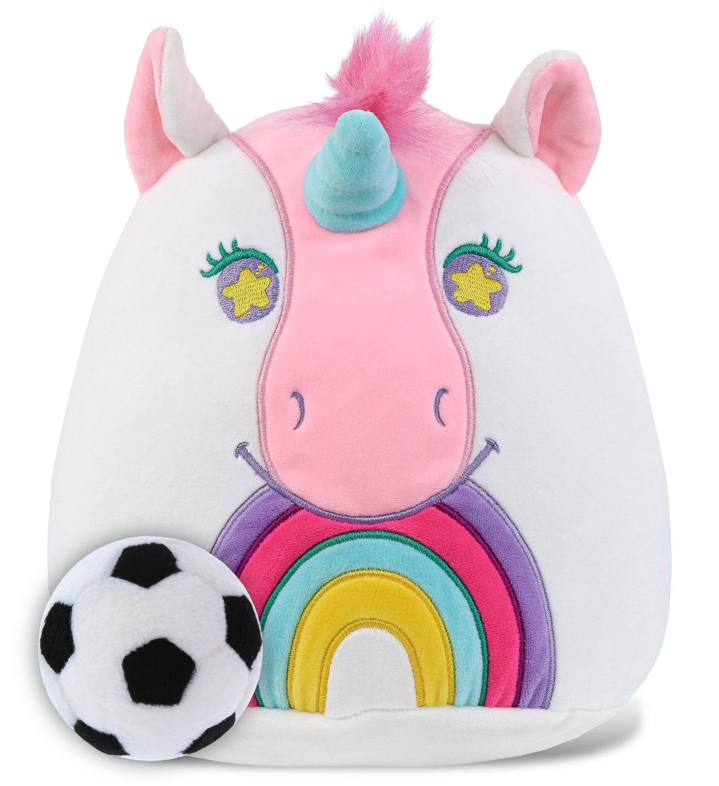 SNUG-MOOSHIES PLUSH - UNICORN 10" with Soccer Plush