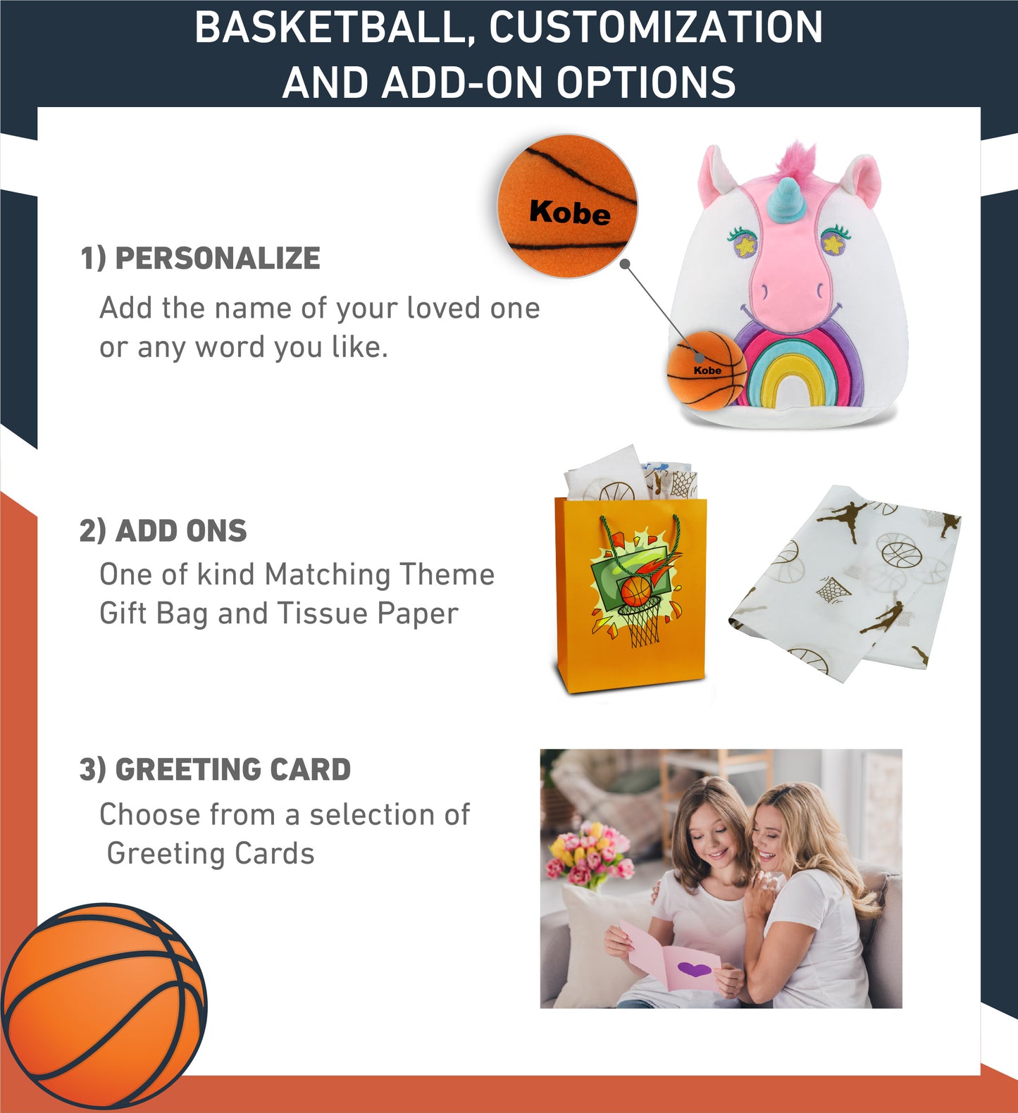 SNUG-MOOSHIES PLUSH - UNICORN 10" with Basketball Plush