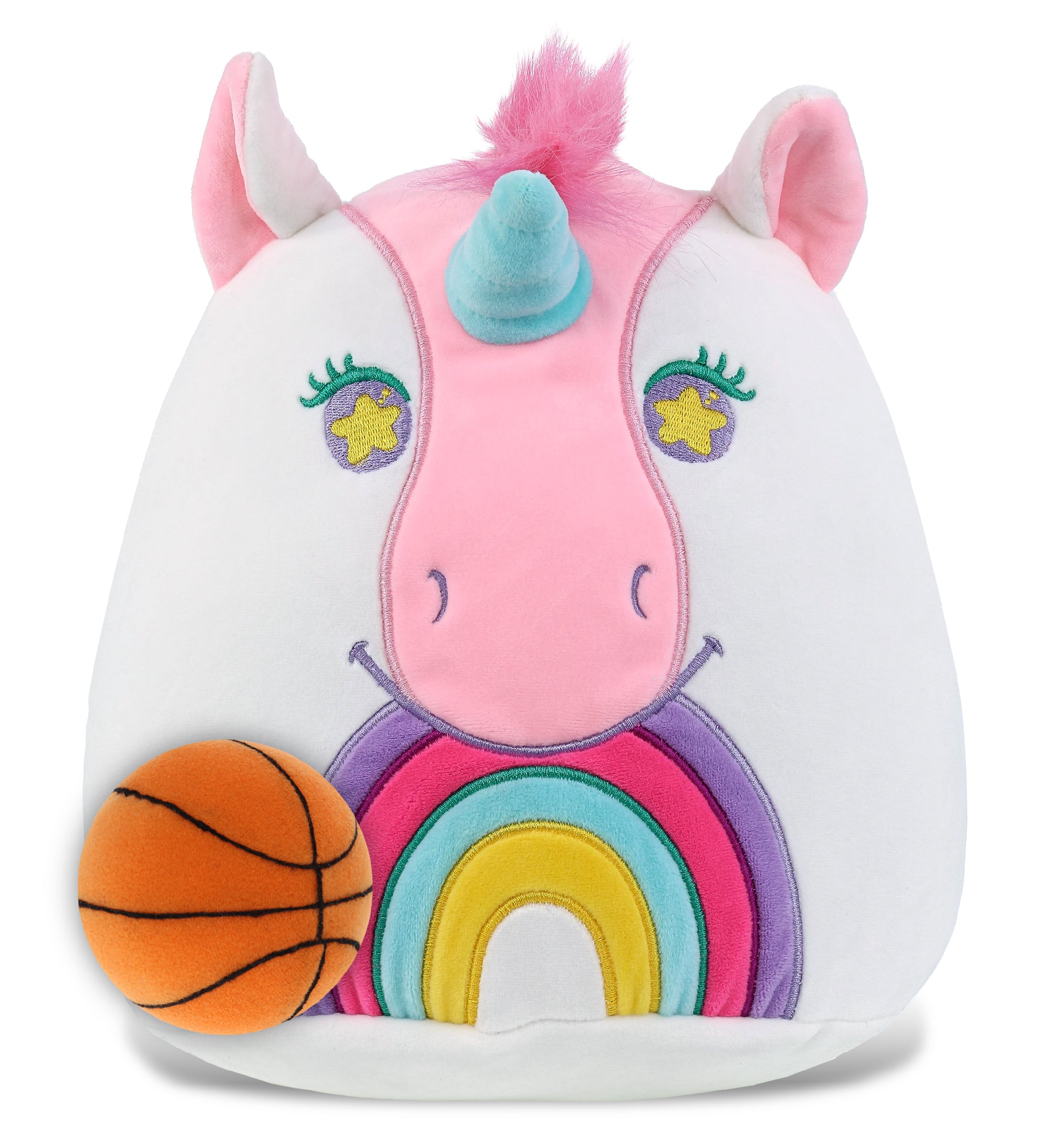 SNUG-MOOSHIES PLUSH - UNICORN 10" with Basketball Plush