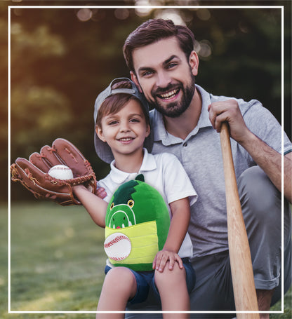 SNUG-MOOSHIES PLUSH - ALLIGATOR 10" with Baseball Plush