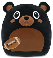 SNUG-MOOSHIES PLUSH - BLACK BEAR 17" with Football Plush