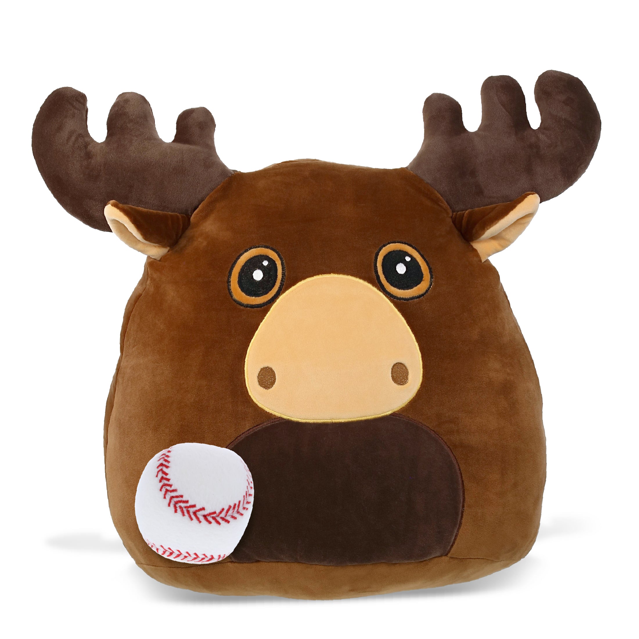 SNUG-MOOSHIES PLUSH - MOOSE 17" with Baseball Plush