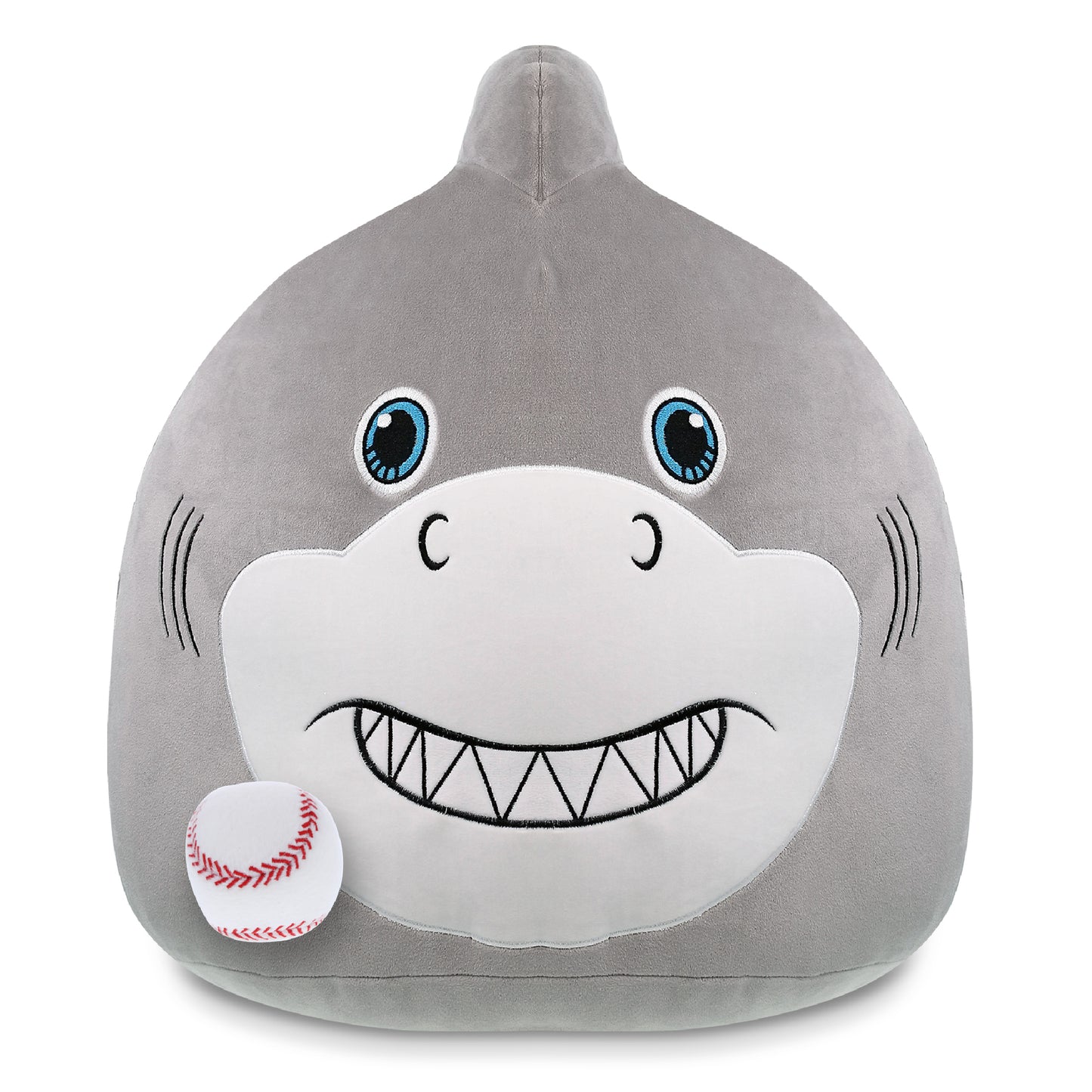 SNUG-MOOSHIES PLUSH - SHARK 17" with Baseball Plush