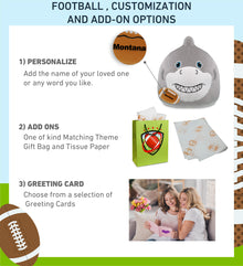 SNUG-MOOSHIES PLUSH - SHARK 17" with Football Plush