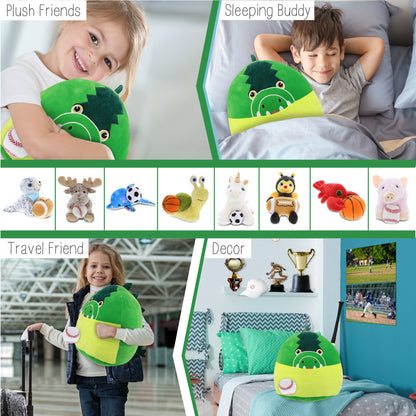 SNUG-MOOSHIES PLUSH - ALLIGATOR 17" with Baseball Plush
