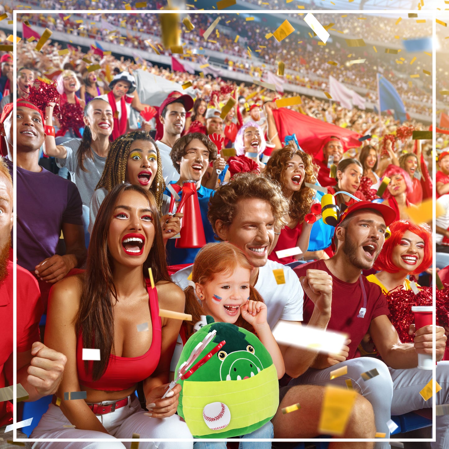 SNUG-MOOSHIES PLUSH - ALLIGATOR 17" with Baseball Plush