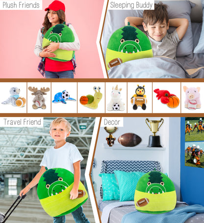 SNUG-MOOSHIES PLUSH - ALLIGATOR 17" with Football Plush
