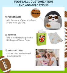 SNUG-MOOSHIES PLUSH - SLOTH 17" with Football Plush