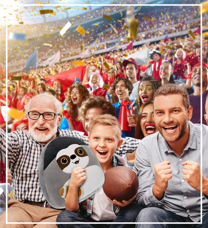 SNUG-MOOSHIES PLUSH - SLOTH 17" with Football Plush