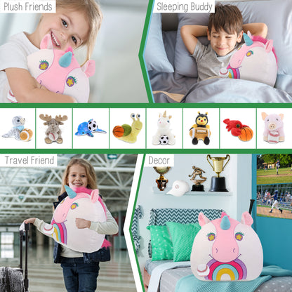 SNUG-MOOSHIES PLUSH - UNICORN 17" with Baseball Plush