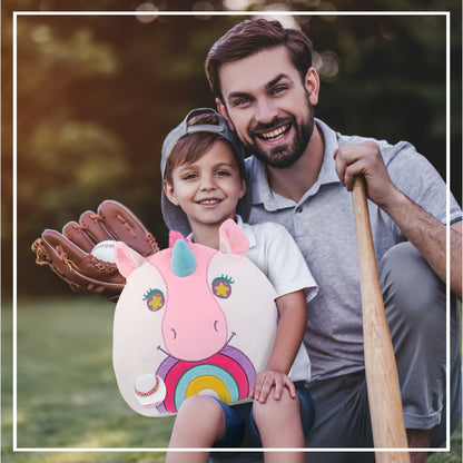 SNUG-MOOSHIES PLUSH - UNICORN 17" with Baseball Plush