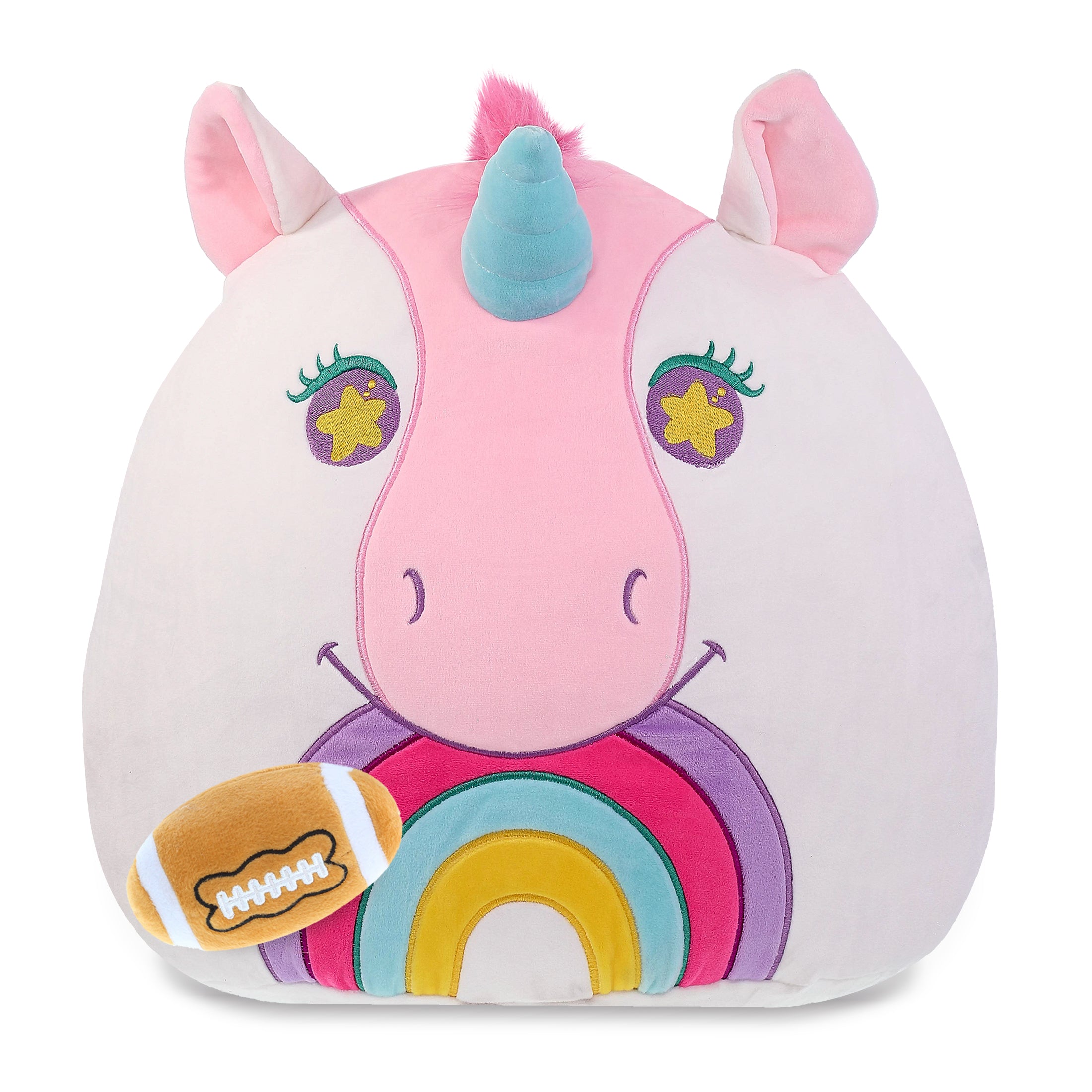 SNUG-MOOSHIES PLUSH - UNICORN 17" with Football Plush