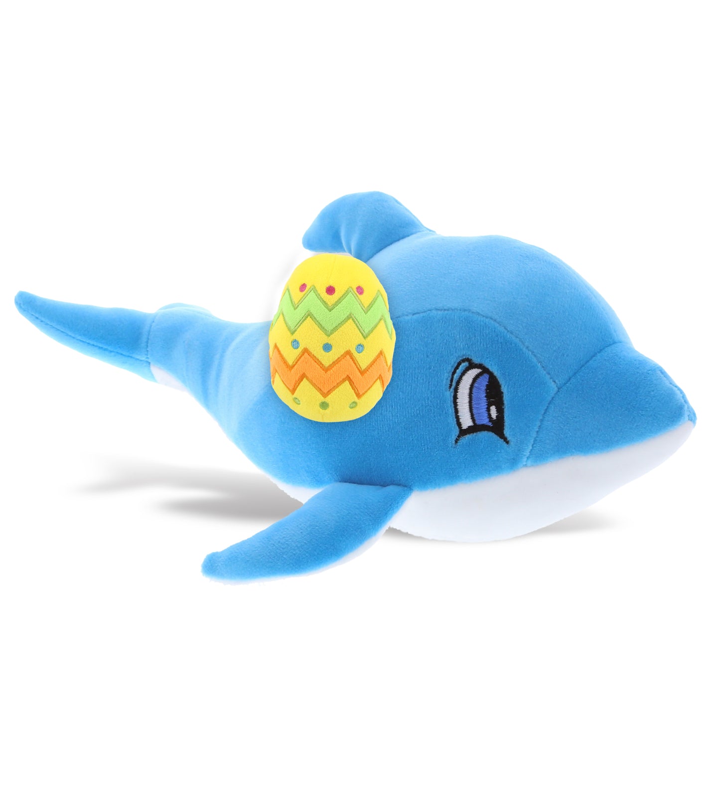 PLUSH EASTER EGG - BABY SOFT PLUSH - BLUE DOLPHIN