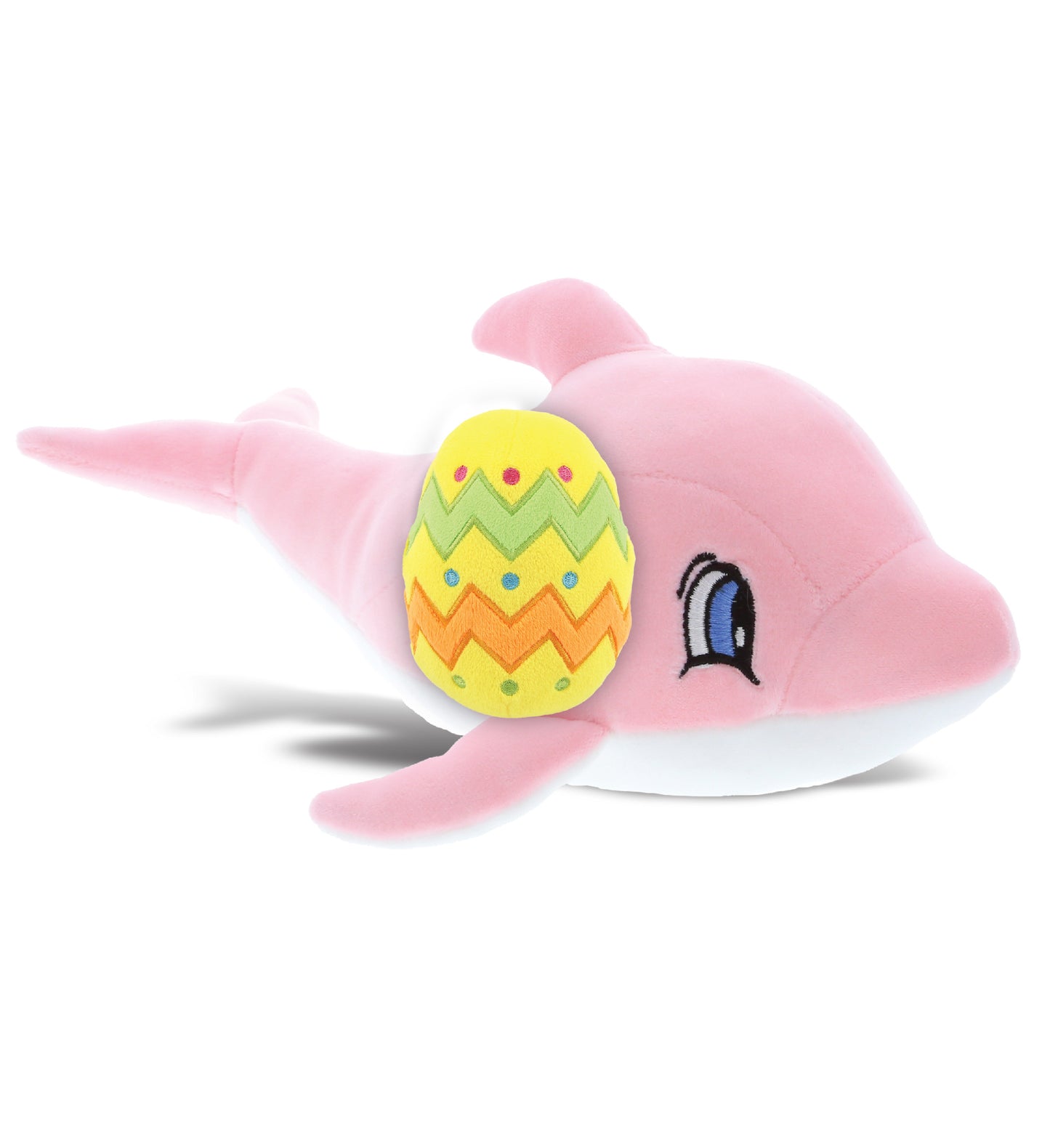 PLUSH EASTER EGG - BABY SOFT PLUSH - PINK DOLPHIN