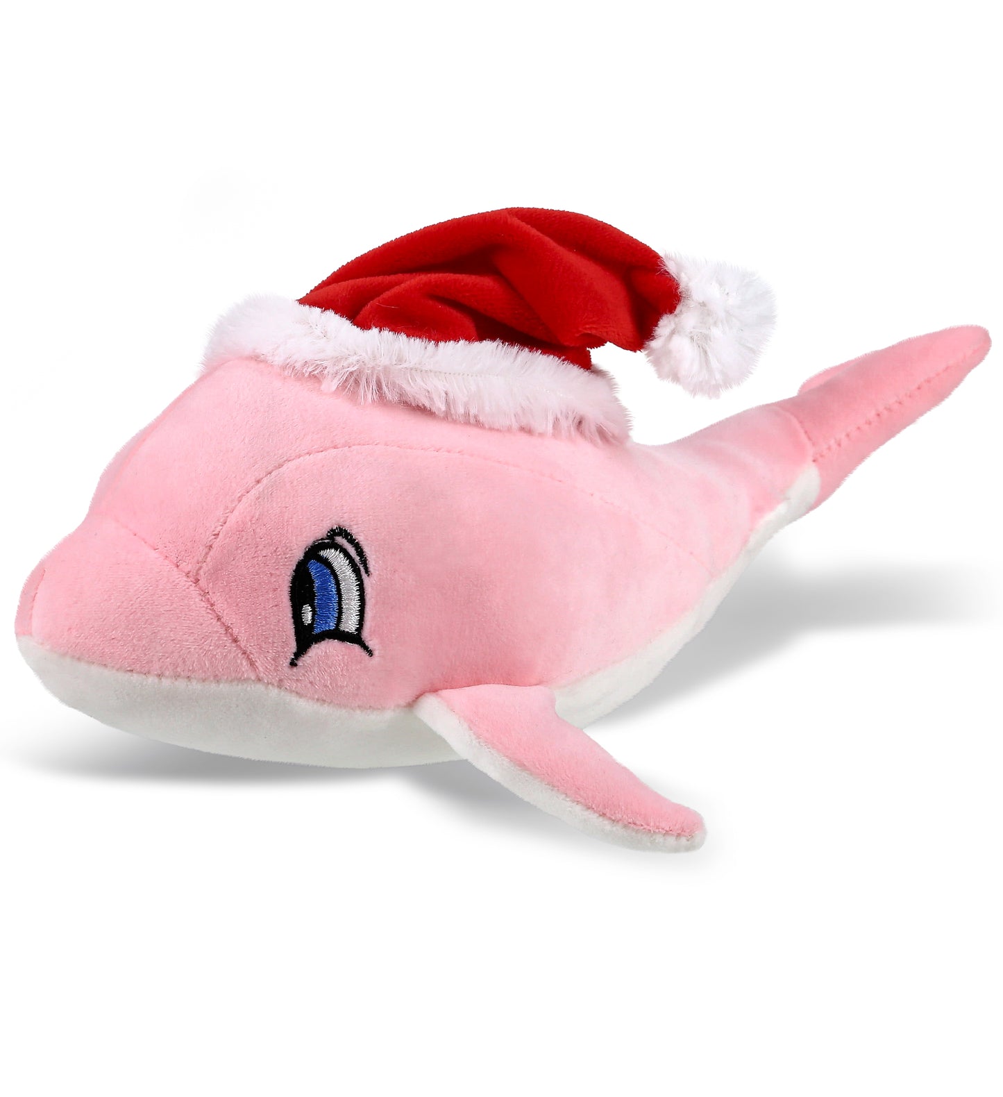 PLUSH SANTA - BABY SOFT PLUSH - PINK DOLPHIN
