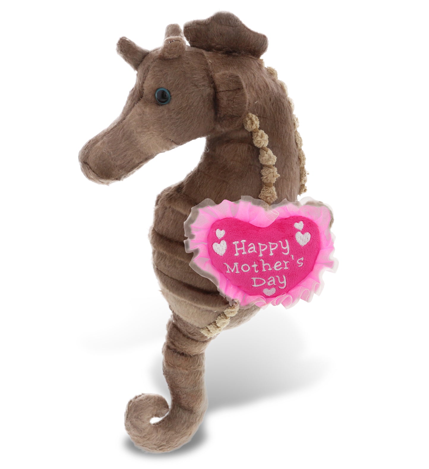 PLUSH MOTHERS DAY HEART - WILD COLLECTION PLUSH - 12" SEAHORSE