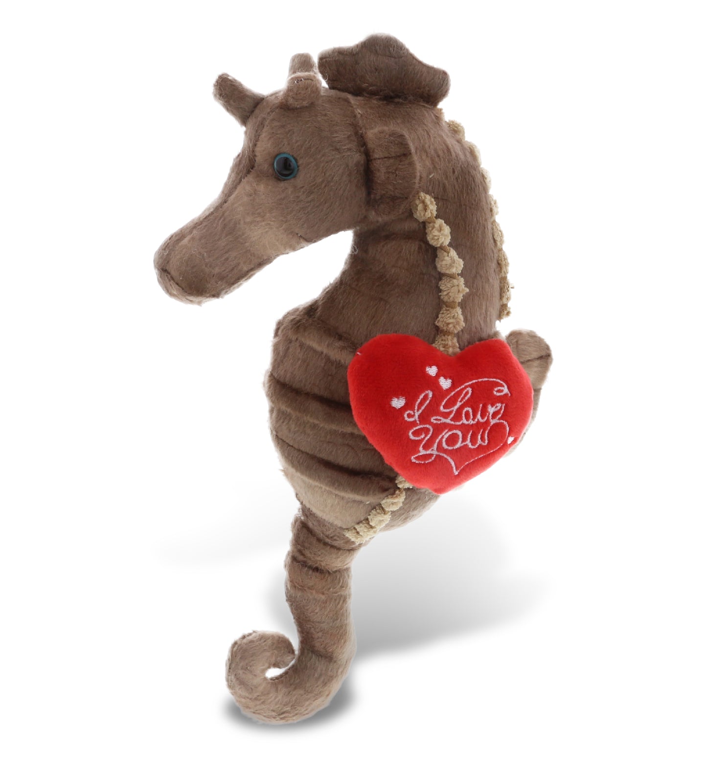 PLUSH I LOVE YOU RED HEART - WILD COLLECTION PLUSH - 12" SEAHORSE