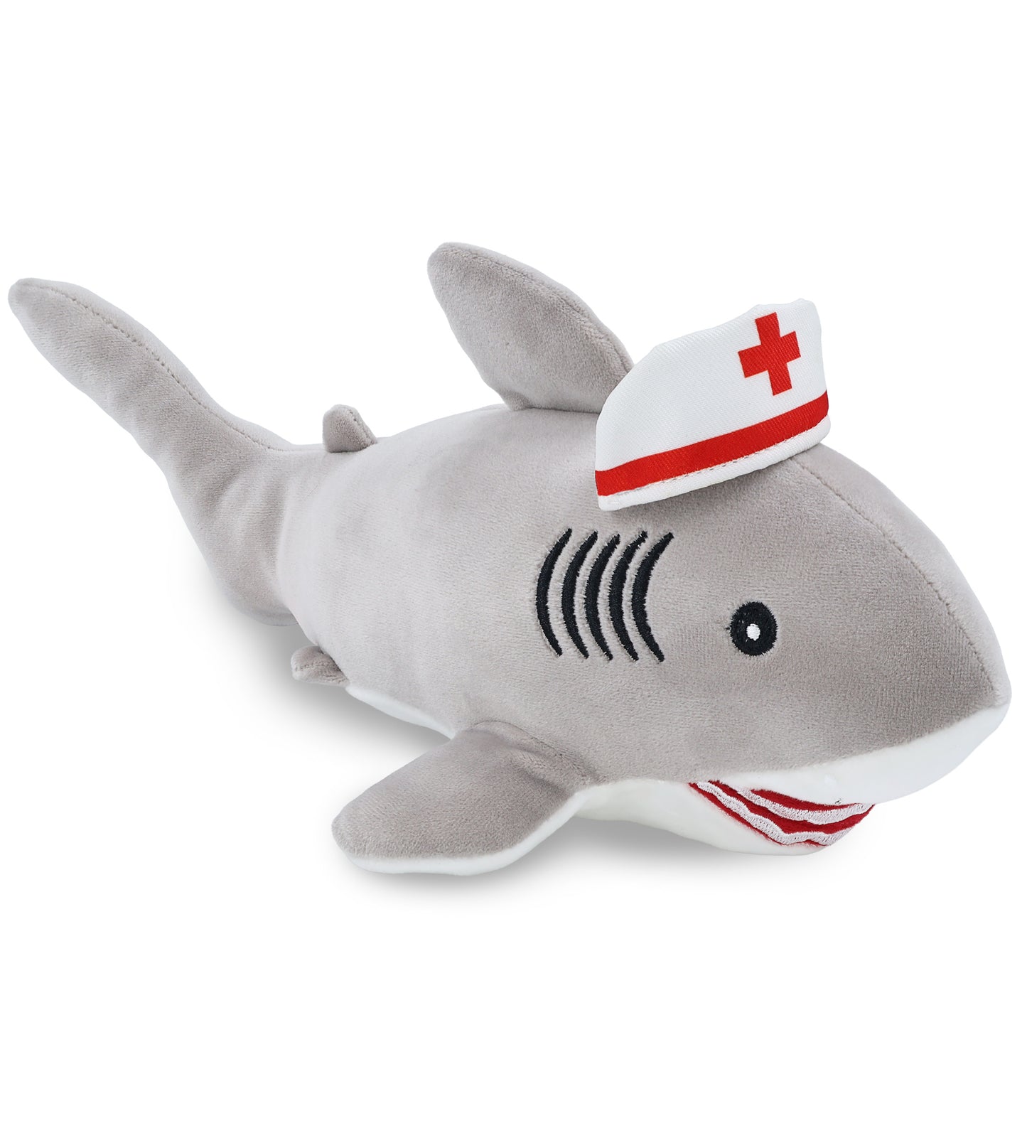 BABY SOFT PLUSH - GREY SHARK NURSE DRESS UP