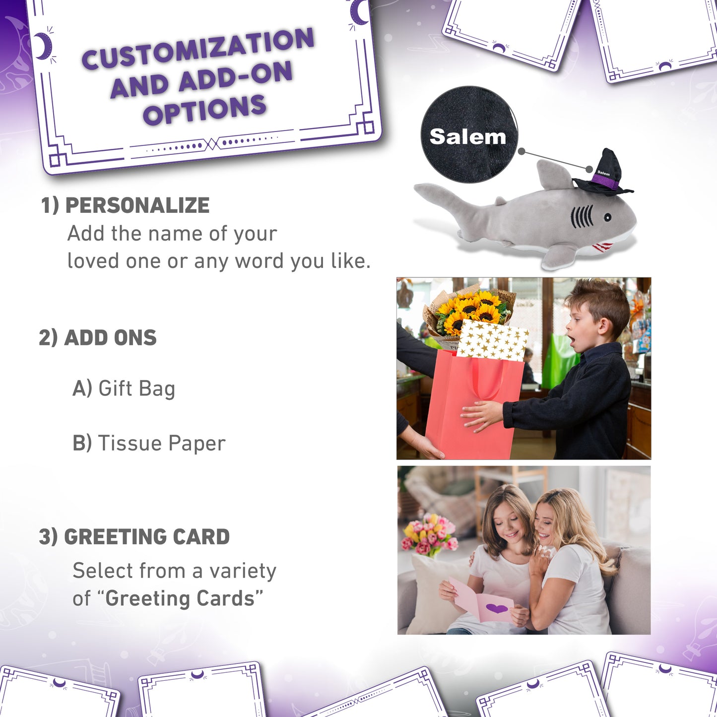 BABY SOFT PLUSH - GREY SHARK WITH WITCH DRESS UP