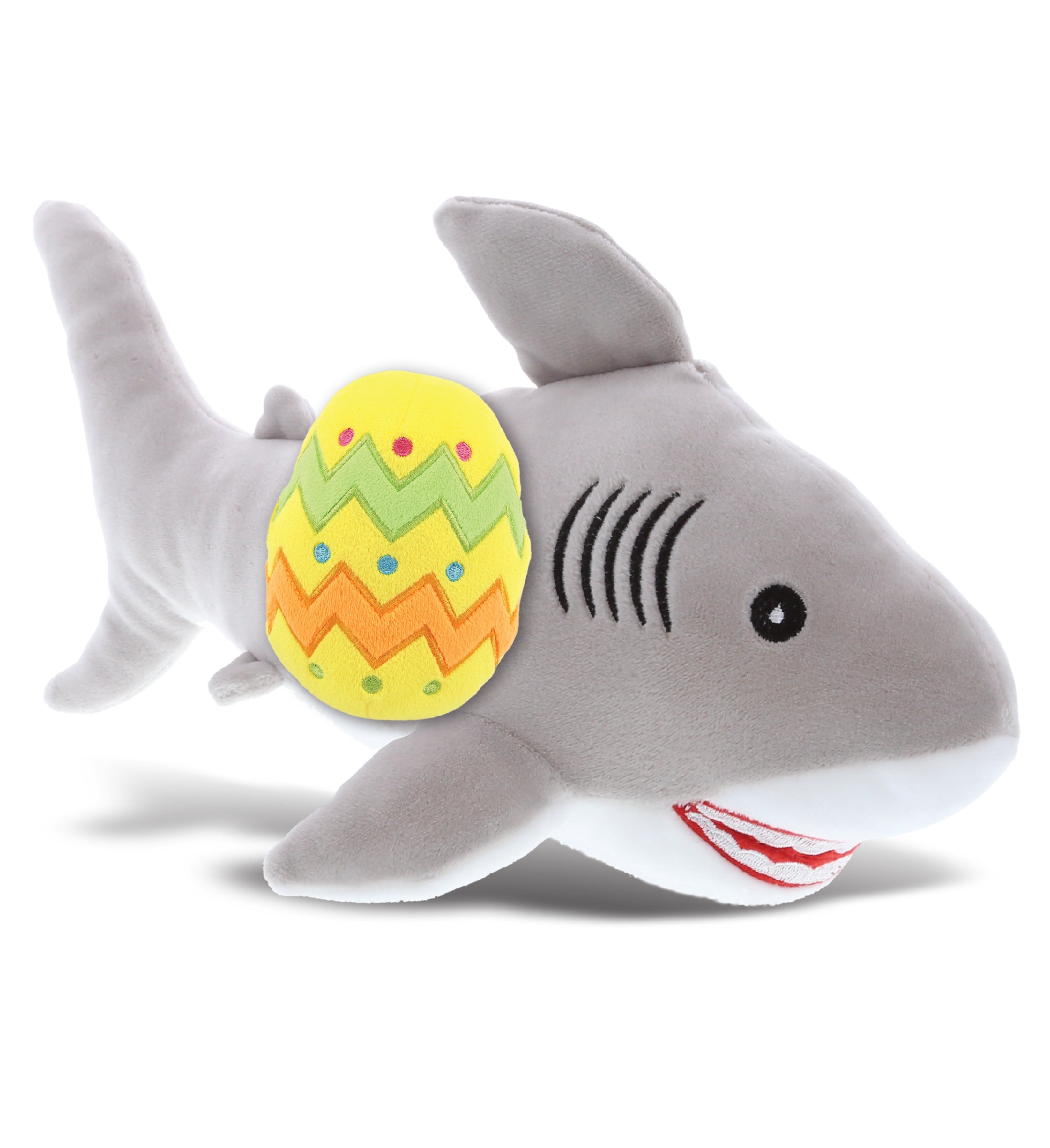 PLUSH EASTER EGG - BABY SOFT PLUSH - GREY SHARK
