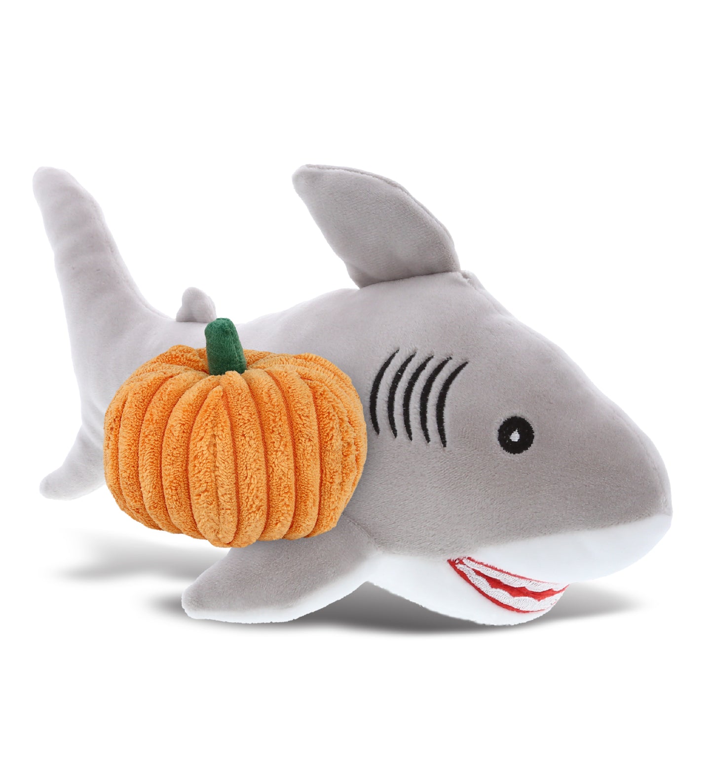 PLUSH PUMPKIN - BABY SOFT PLUSH - GREY SHARK