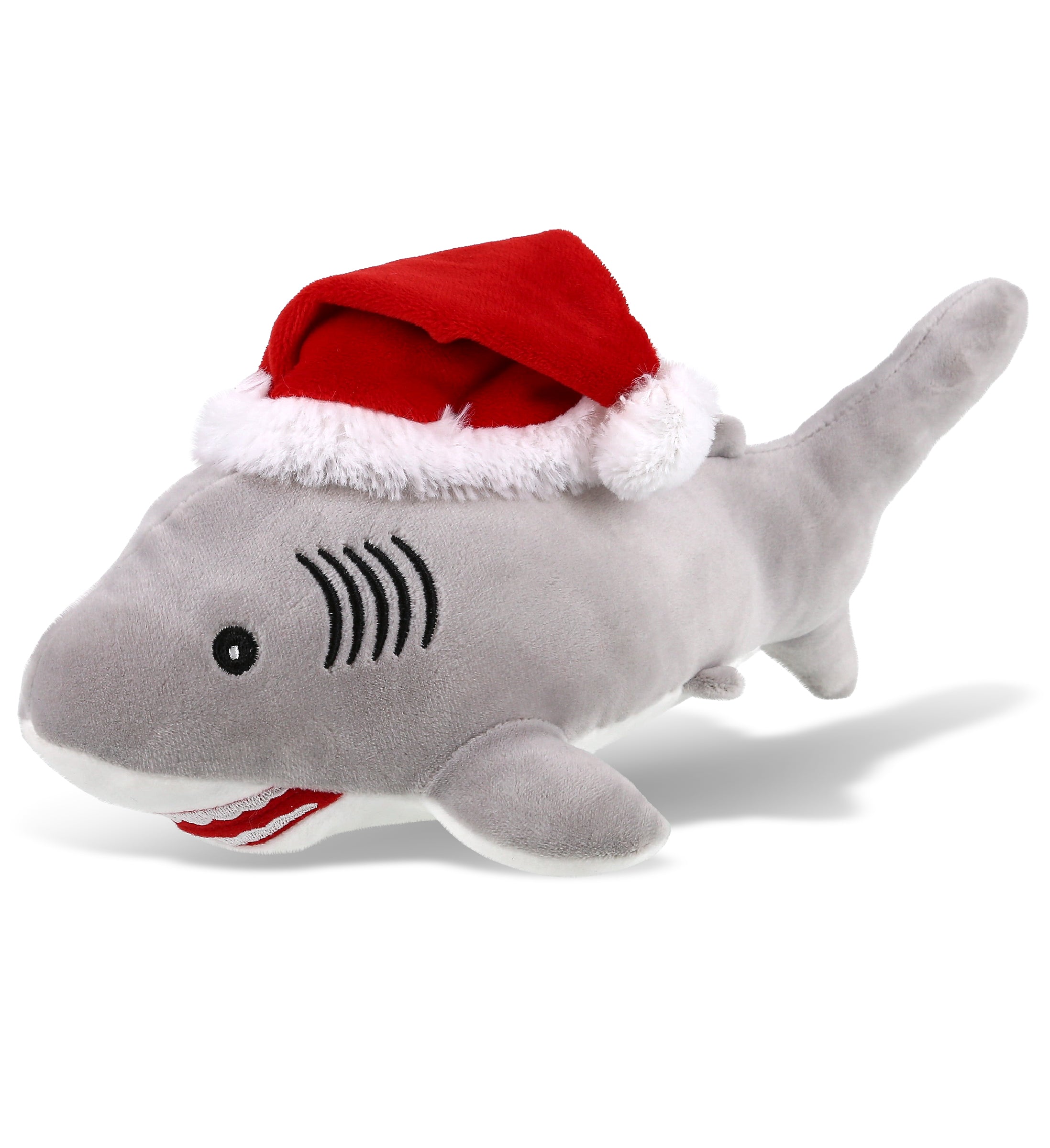 PLUSH SANTA - BABY SOFT PLUSH - GREY SHARK