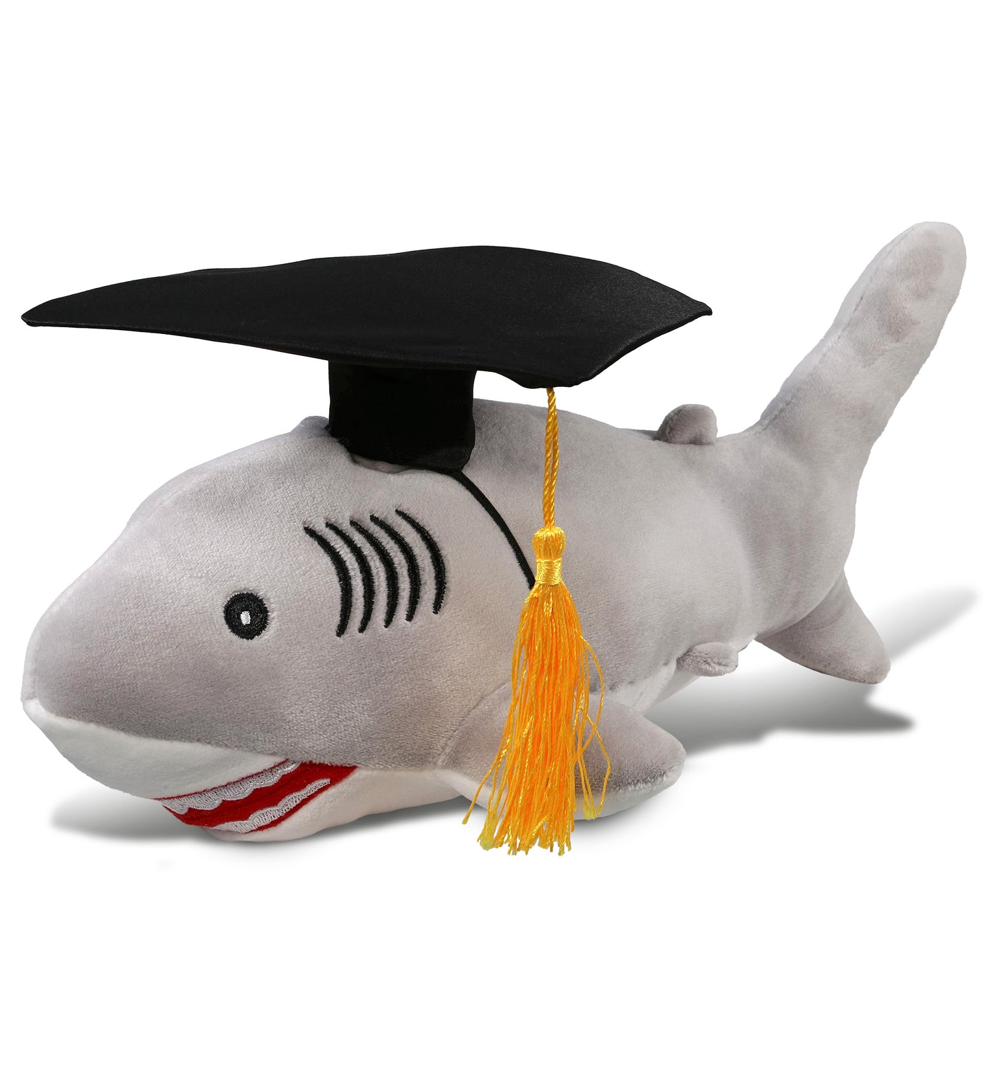 PLUSH GRADUATION - BABY SOFT PLUSH - GREY SHARK