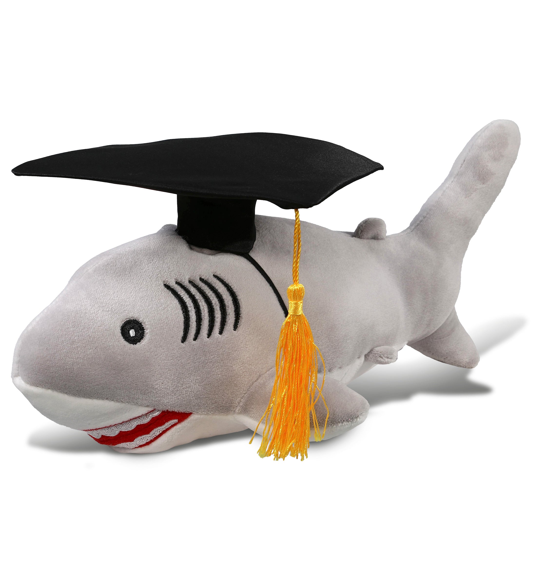 PLUSH GRADUATION - BABY SOFT PLUSH - GREY SHARK