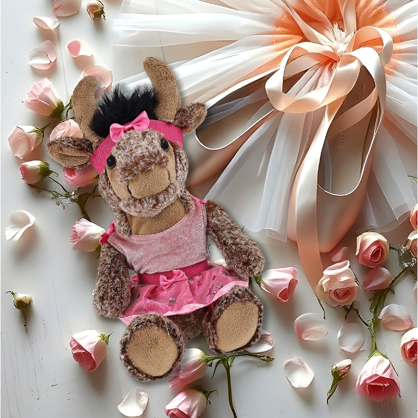 SUPER SOFT PLUSH - SITTING BUFFALO BALLERINA